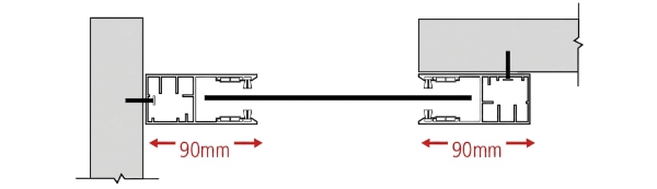 Garage roller shutter door combination fixing